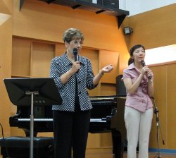 Gail Berenson (and her translator) Tainan University of Technology; Tainan, Taiwan