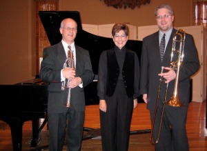 John Schlabach, trumpet; Gail Berenson, piano; Christopher Hayes, trombone